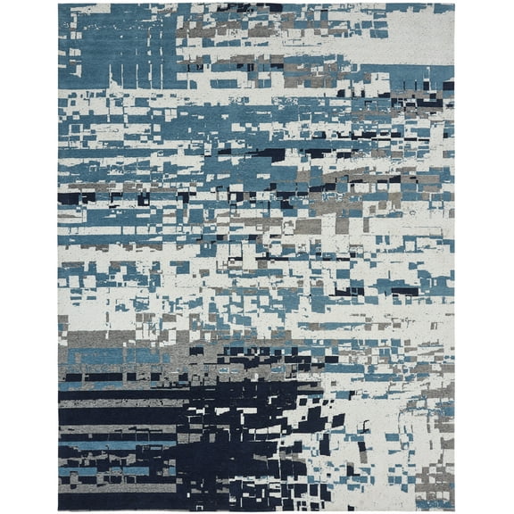 Kalaty Jardin Area Rug JR-642 Blue Faded Distressed 2' x 3' Rectangle