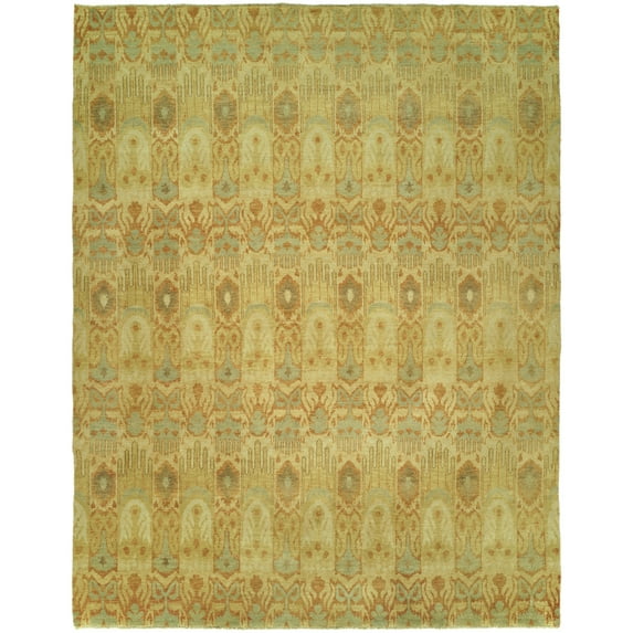 Kalaty Legacy Area Rug LG-022 Vegbeige Bulbs Half-Brick 6' x 9' Rectangle
