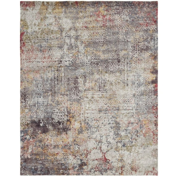 Kalaty Milano Area Rug ML-173 Transitional Multi Borderless Faded, Multi, 2' x 3'