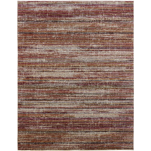 Kalaty Modena Area Rug MO-351 Wine Strie Faded Shaded 7' 9" x 9' 9" Rectangle