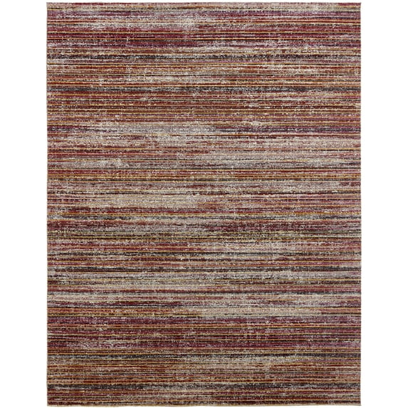 Kalaty Modena Area Rug MO-351 Wine Strie Faded Shaded 7' 9" x 9' 9" Rectangle