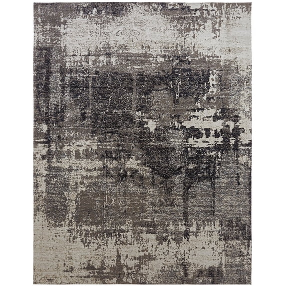Kalaty Modena Area Rug MO-354 Granite Grey Scratched Shaded 7' 9" x 9' 9" Rectangle