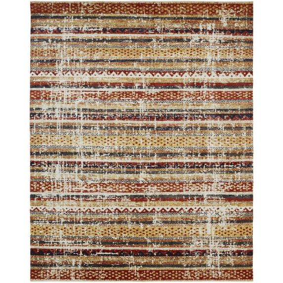 Kalaty Modena Area Rug MO-359 Sante Fe Stripe Distressed Faded 2' x 3' Rectangle