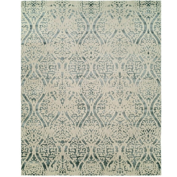Kalaty Natori Shangri-La Area Rug NS-553 Transitional Multi Geometric, Multi, 2' x 10'