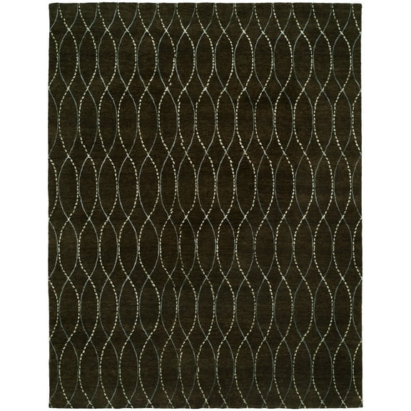 Kalaty Origins Area Rug OR-768 Walbrn Curls Lines 3' x 5' Rectangle