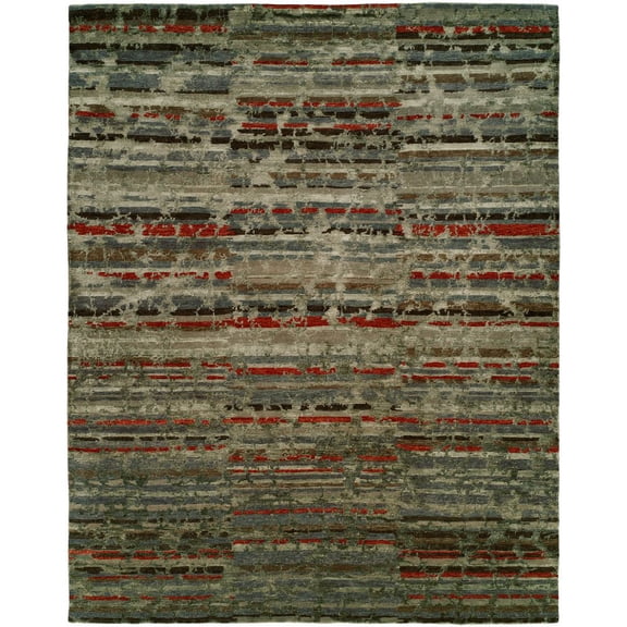 Kalaty Origins Area Rug OR-775 Contemporary Multi Geometric, Multi, 2' x 3'