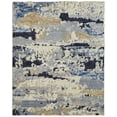 thumbnail image 1 of Kalaty Polaris Area Rug PO-015 Blue Tones Smeared Stained 2' 6" x 10' Rectangle, 1 of 2