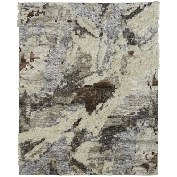 Kalaty Polaris Area Rug PO-017 Granite Earth Stained Bleached 9' 6" x 13' Rectangle