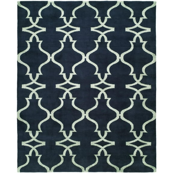 Kalaty Portfolio Area Rug PF-342 Contemporary Blue Geometric, Blue, 2' x 3'