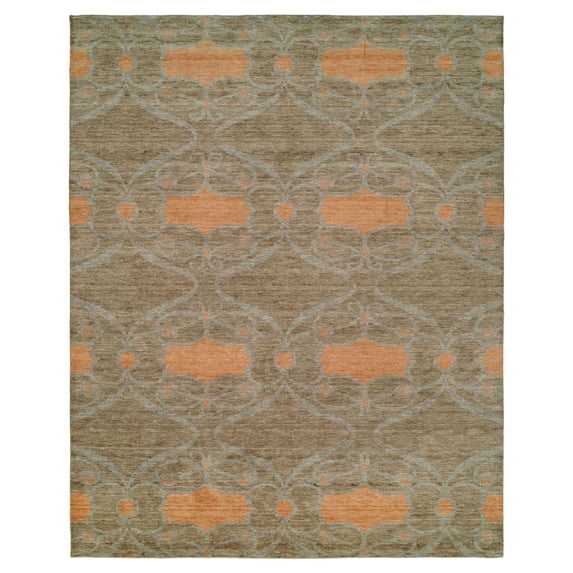 Kalaty Portfolio Area Rug PF-354 Contemporary Grey Geometric, Gray, 2' x 3'