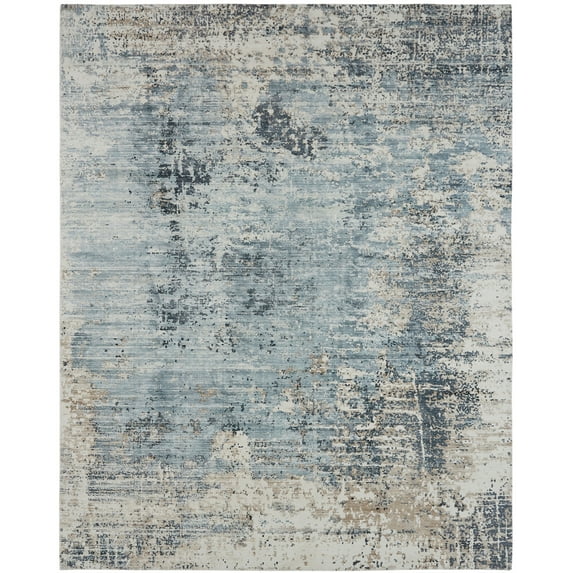 Kalaty Remy Area Rug RY-066 Blue Faded Shaded 2' x 3' Rectangle