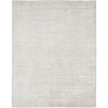 Kalaty Renzo Area Rug RZ-543 White Single-Color Faded 2' x 3' Rectangle