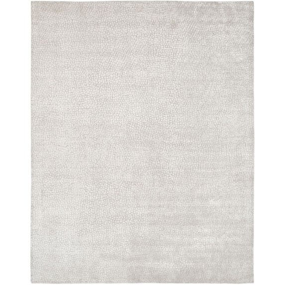 Kalaty Renzo Area Rug RZ-543 White Single-Color Faded 2' x 3' Rectangle