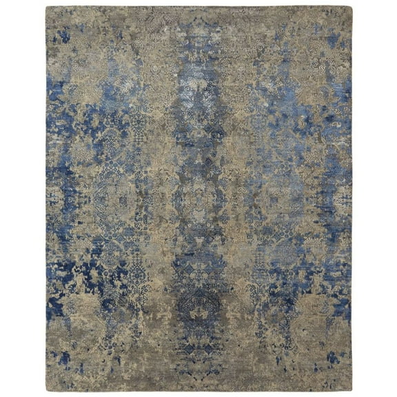 Kalaty Reverie Area Rug RR-014 Traditional Blue Traditional, 2' x 10', Blue