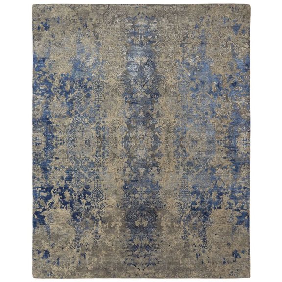 Kalaty Reverie Area Rug RR-014 Traditional Blue Traditional, 3' x 5', Blue