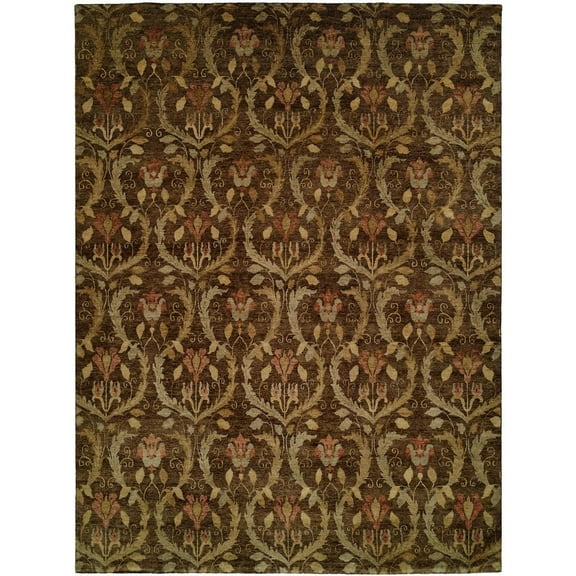 Kalaty Royal Manner Derbysh Area Rug RM-720 Transitional Brown Transitional Casual, 2' x 3', Brown