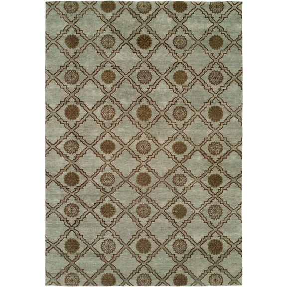 Kalaty Royal Manner Derbysh Area Rug RM-734 Transitional Blue Transitional Casual, 2' x 8', Blue