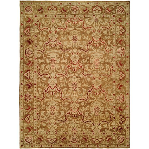 Kalaty Royal Manner Estates Area Rug RE-861 Sbrown 6' x 9' Rectangle