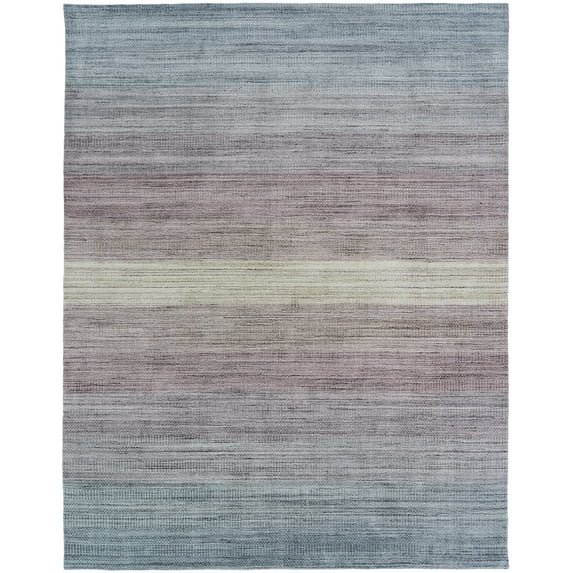 Kalaty Serenity Area Rug SE-207 Blue Faded Bars 8' 6" x 11' 6" Rectangle