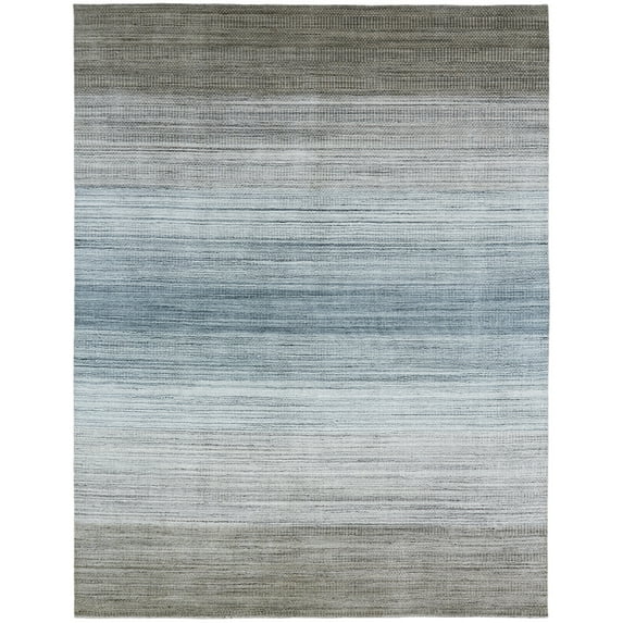 Kalaty Serenity Area Rug SE-209 Blue Banded Rows 3' 6" x 5' 6" Rectangle