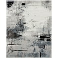 thumbnail image 1 of Kalaty Solstice Area Rug SC-056 Grey Tones / White Distorted Faded 8' 6" x 11' 6" Rectangle, 1 of 2