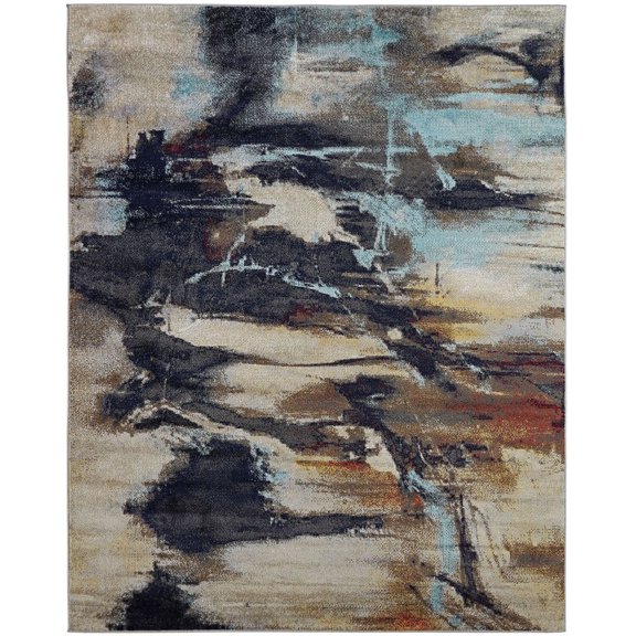 Kalaty Solstice Area Rug SC-057 Desert Skies Blotches Bleached 2' x 3' Rectangle