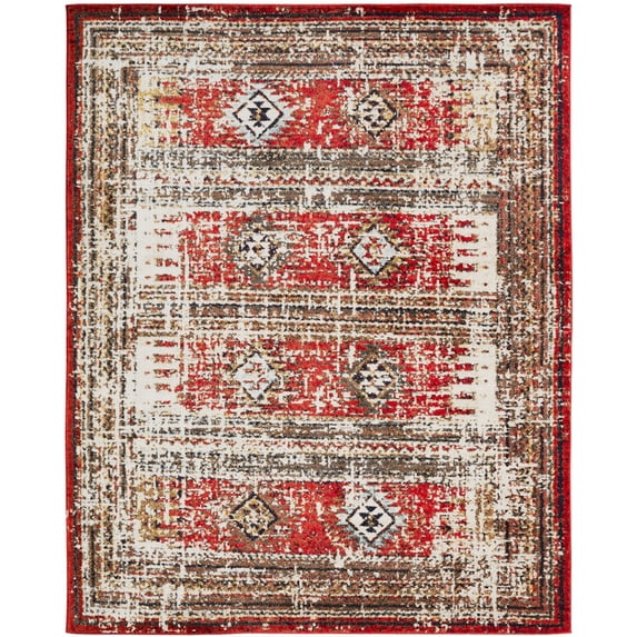 Kalaty Solstice Area Rug SC-062 Canyon Red Faded Shaded 2' 6" x 10' Rectangle