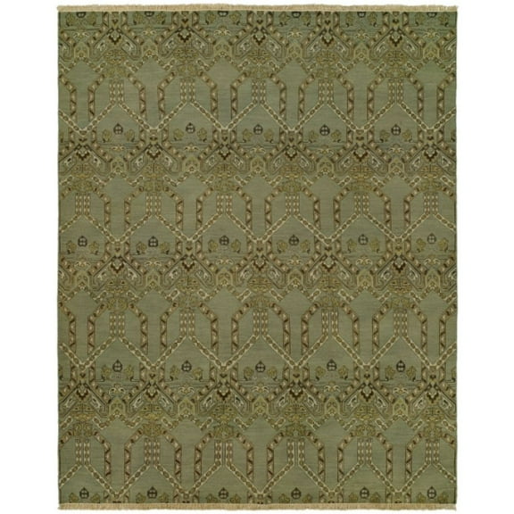 Kalaty Soumak Area Rug SU-476 Transitional Green Transitional Casual, 2' x 3', Green