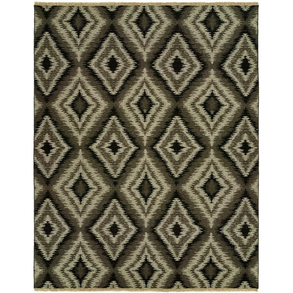 Kalaty Soumak Natural Area Rug SL-247 Pebble Diagonals Lines 2' x 3' Rectangle
