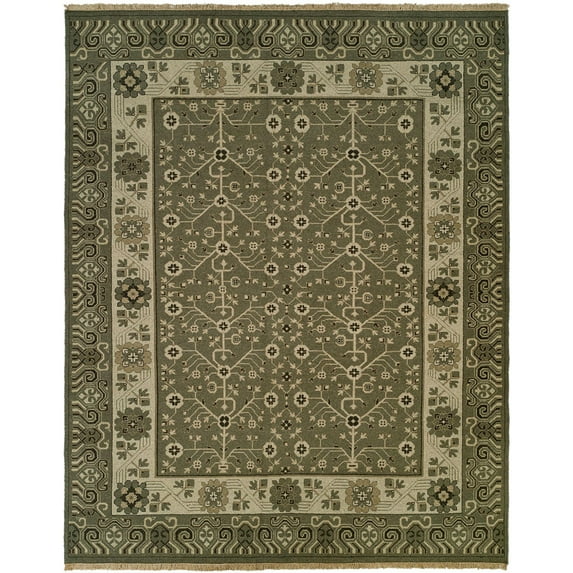 Kalaty Soumak Natural Area Rug SL-253 Stone Bulbs Rings 2' x 3' Rectangle