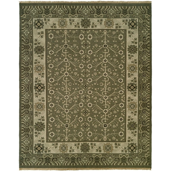 Kalaty Soumak Natural Area Rug SL-253 Stone Bulbs Rings 2' x 3' Rectangle