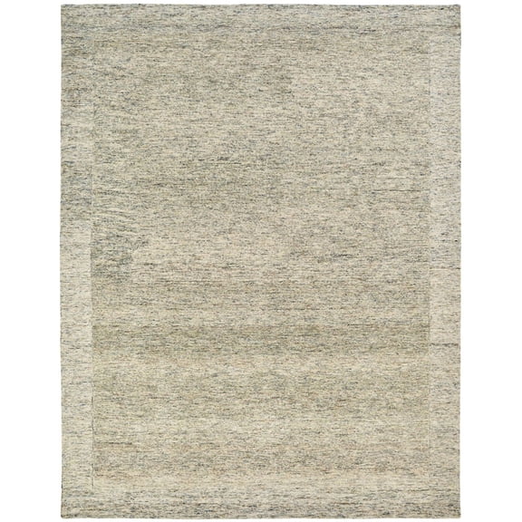 Kalaty Spectra Area Rug ST-528 Green Banded Waves 2' 6" x 10' Rectangle