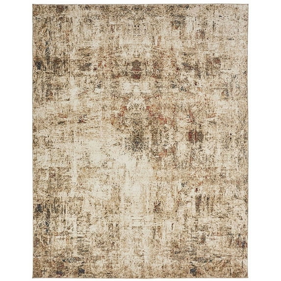 Kalaty Theory Area Rug TY-672 Sand Tones Vintage Stained 8' x 10' Rectangle
