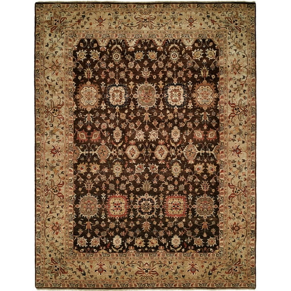 Kalaty Tahara Area Rug TH-377 Rnbeige Loops Rings 6' x 9' Rectangle