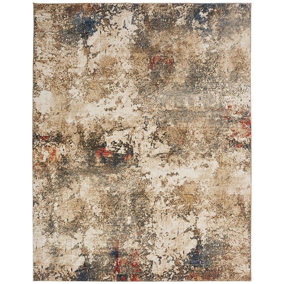 Kalaty Theory Area Rug TY-670 Sand Tones/Multi Shaded Distressed 9' x 12' Rectangle