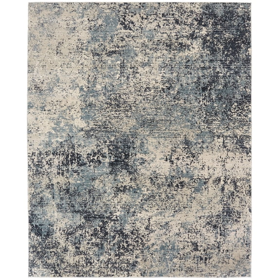 Kalaty Theory Area Rug TY-675 Blues / Greys Faded Shaded 8' x 10' Rectangle