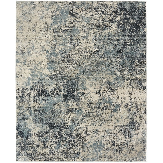 Kalaty Theory Area Rug TY-675 Blues / Greys Faded Shaded 8' x 10' Rectangle