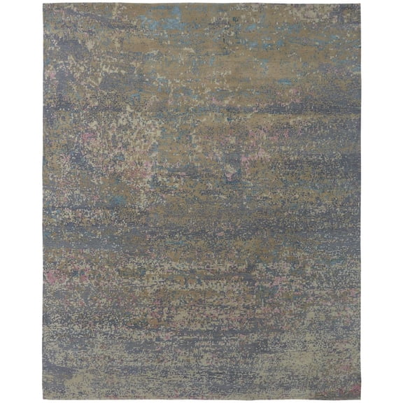 Kalaty Torano Area Rug TN-378 Transitional Multi Transitional Casual, 6' x 9', Multi
