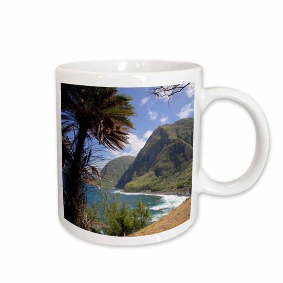 3drose, Kalaupapa Peninsula, Molokai, Hawaii, Usa - Us12 Dpb2487 - Douglas Peebles, 11oz Mug