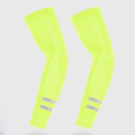 Kalauyu Arm Sleeves for Men UV Protection Cooling Compression Sleeves with Reflective Strip, Sun Protection Sleeves