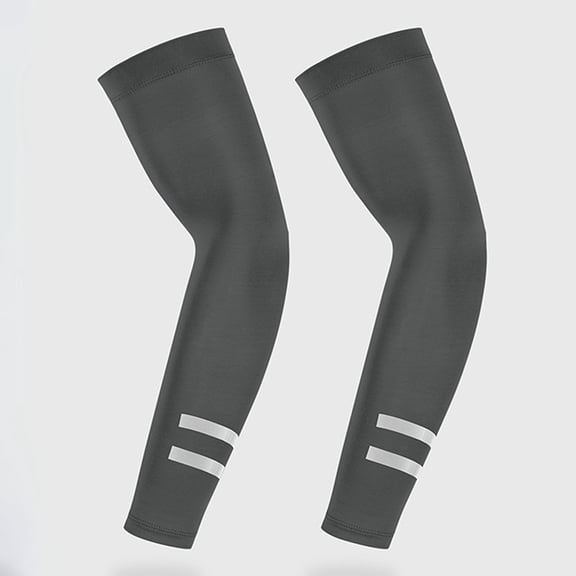 Kalauyu Arm Sleeves for Men UV Protection Cooling Compression Sleeves with Reflective Strip, Sun Protection Sleeves