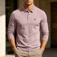 thumbnail image 1 of Kalauyu Long Sleeve Business Shirts for Men Print Turn Down Collar with Button Up Blouse Summer Casual Golf Tops, 1 of 7