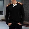thumbnail image 1 of Kalauyu Long Sleeve Henley Shirts for Men Casual Waffle Thermal Fashion Pullover 3-Button T-Shirt, 1 of 9