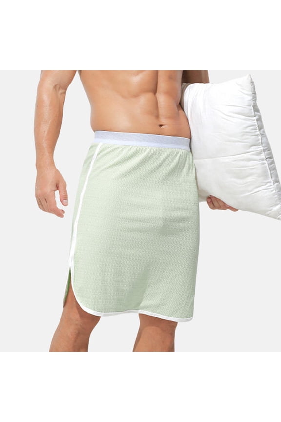 Men Soft Wearable Bath Towel Short Pants Soft Mircofiber Swimming Beach Towel Blanket