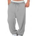thumbnail image 1 of Kalauyu Men's Baggy Sweatpants Elastic Waist Drawstring Wide Leg Sweatpants Casual Loose Baggy Joggers with Pockets, 1 of 6