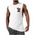 thumbnail image 1 of Kalauyu Men's Beach Tank Tops Workout Tank Sleeveless Cotton Quick Dry Bodybuilding Shirts Gym Shirts Palm Tree Tops, 1 of 5
