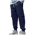 thumbnail image 1 of Kalauyu Men's Corduroy Cargo Sweatpants Joggers Casual Pants with Pockets for Hiking Athletic Fitness, 1 of 6
