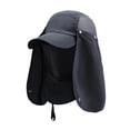 thumbnail image 1 of Kalauyu Men's Detachable Neck Flap Sun Hat with Brim UPF 50+ Breathable Fishing and Hiking Hat for Men, 1 of 8