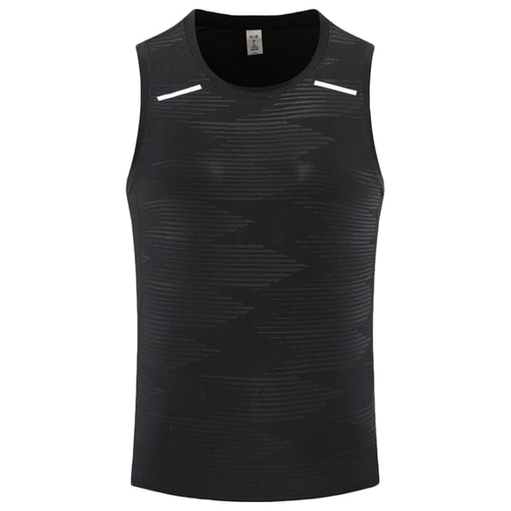 Kalauyu Men's Dry Fit Quick Dry Sleeveless T Shirts Mesh Fitness Gym Muscle Running Tank Tops Base Layer Tees for Gym