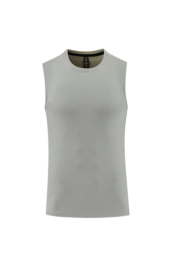 Men's Dry Fit Quick Dry Sleeveless T Shirts Mesh Fitness Gym Muscle Running Tank Tops Base Layer Tees for Gym